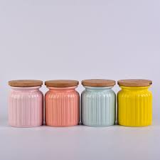Wholesale Blue Containers Ceramic Colored Candle Jar With Cork Lids Shenzhen Sunny Glassware Co Ltd Is One Of China Glassware Manufactu Banka Dlya Svechi Svechki