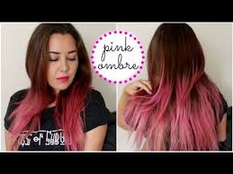 Comes in full head clip in pieces. Pink Ombre Dip Dye How I Dyed My Hair Youtube