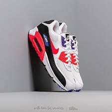 Nike air max 90 essential women (black/woolf grey/atomic red/anthracite) (037). Herren Sneaker Und Schuhe Nike Air Max 90 Essential White Red Orbit Psychic Purple Black