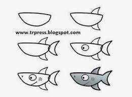 Kolay Resim Cizme Teknikleri Ile Ilgili Gorsel Sonucu Art Drawings For Kids Easy Drawings Shark Drawing