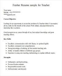 Sample resume for teacher job. Free 42 Teacher Resume Templates In Pdf Ms Word