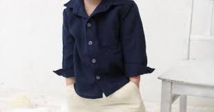 baby boy dress shirt wedding party 1st birthday baptism long sleeve navy blue linen shirt boys clothes ring be baby boy dress baby boy fashion baby boy outfits