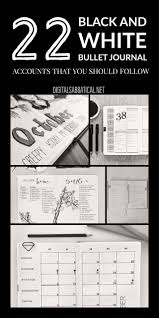 Black And White Bullet Journal Spreads Beautiful Black And White Bullet Journal Layouts Rediscover Analog Bullet Journal Bullet Journal Student Bullet Journal School