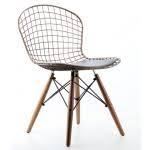 Emeco Ahsap Ayakli Metal Sandalye Bakir May Create A Nice Juxtaposition Wit A Raw Wood Table Sandalye Metal Dekor