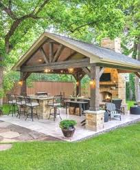 92 Gorgeous Kitchen Design Ideas For Outdoor Kitchen 79 Interior Design Design Gorgeous Ide In 2020 Outdoor Kitchen Patio Backyard Pavilion Backyard Patio Designs