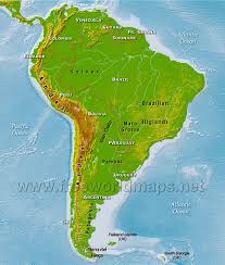 This map is one that is detailed and printable wherein the user can visualize a particular country in south america. South America Physical Map Freeworldmaps Net
