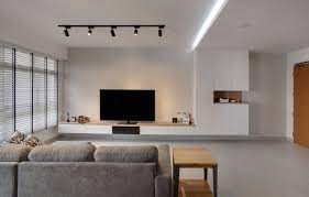 You can transform your small housing unit into a beautiful space by adding the elements of a contemporary homes. Hdb Interior Design Hdb Renovation Ideas Space Factor Feature Wall Living Room Living Room Renovation Condo Interior Design