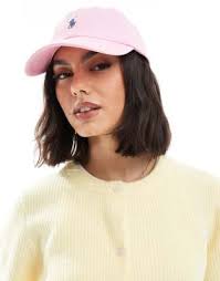 Gorra rosa con logo de Polo Ralph Lauren