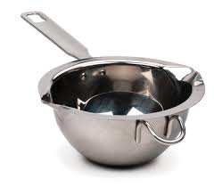 To use the double boiler, fill the lower pan with water until it nearly touches the bottom of the upper pan. Rsvp International Dbl In Double Boiler Easily Move Food From Insert To Plate Perfect For Smaller Pots Pans Dishwasher Safe 2 Cup Stainless Steel Buy Online In Dominica At