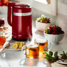 A hint of copper can sometimes add a relaxed, rustic feel; Kitchenaid Design Kettle Almond Cream 1 5l At Mighty Ape Nz