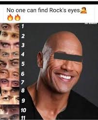 No one can find Rock's eyes АКИК AK CAMER 11 2 3 5 6 7 OO 8 9 10 11