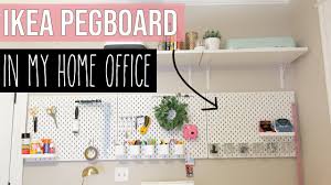 Use these easy ideas to keep your pegboard functional and easy to use as well as stylish. Ikea Pegboard For Craft Room And Home Office Organization Skadis Youtube