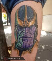 Sit back and enjoy the ride! Thanos Avengers Infinity War Healed Stressless Tattoo Facebook