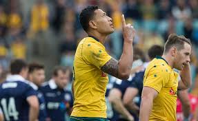 Catalans dragons' israel folau remains standing as players kneel in support of the black lives matter movement. Hellraiser How Evangelical Footballer Israel Folau Lit A Fire Under The Culture Wars The Monthly