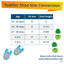 Baby Shoe Sizes Newborn Infant Toddler Conversion