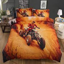 Pin On 3d Bedding Set Duvet Cover Pillowcase Queen King Size 3d Bedding Set Motorcycle Boys Gift Desert