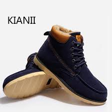 Les bottes pour homme de sorel sont offertes dans des styles audacieux, flatteurs, robustes et stylés. Super Chaud En Cuir Boot Hommes De Neige En Caoutchouc Impermeables Loisirs Martin Bottes Chaussures Bleu Bleu Cdiscount