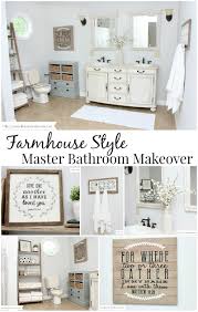 Farmhouse Style Bathroom Makeover Love Of Family Home Bathroom Farmhouse Style Farm Style Bathrooms Remodel Bedroom