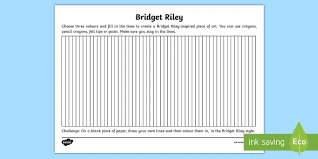 Put the substrate on the floor or on a table surface. Ks1 Bridget Riley Worksheet Teacher Made