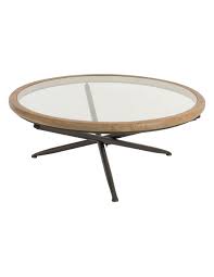 La table ronde extensible giove saura vous donner entière satisfaction. Table Basse Ronde Verre Marron Large Booborowie J Line Marron