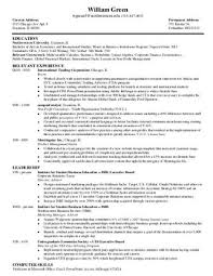 resume samples by northwestern