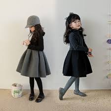 Teenager Girls Winter Dress High Neck Cotton Kids Girls Princess Dresses Long Sleeve Autumn S In 2020 Girls Spring Dresses Girls Winter Dresses Kids Dress