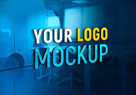 Download Free Office Glass Wall 3d Logo Mockup Mockup City