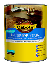 Series #1800, 100% acrylic finish is also water repellent and fade resistant. Cabot S Interior Stain Water Based