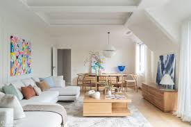 The penthouse coffee table is designed by foersom & hiort lorenzen. Blue Hues Ground This Penthouse Apartment In Barcelona Interior Design