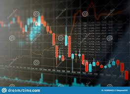 Stock Market Trading Graph Investment Chart Stock Photo