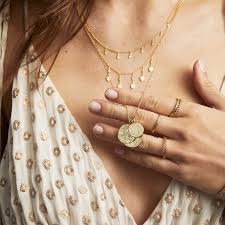 Jewelry featured best selling alphabetically: Gorjana Jewelry Ana Coin Pendant Necklace