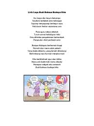 Lirik Lagu Budi Bahasa Budaya Kita