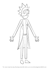 How To Draw Rick From Rick And Morty Drawingtutorials101 Com Rick And Morty Drawing Learn To Draw Rick And Morty