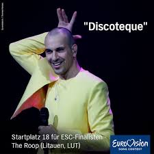 The song is scheduled to represent lithuania in the eurovision song contest 2021 in rotterdam, the netherlands. Eurovision Song Contest Deutschland The Roop Aus Litauen Haben Das Alleinetanzen Perfektioniert Diese Discoteque Wollen Wir Nie Wieder Verlassen Ltu Eurovision Facebook