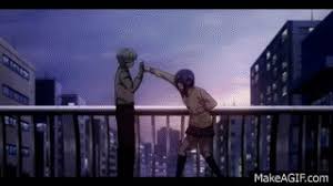 Tokyo Ghoul A Season 2 Kaneki Meets Touka Æ±äº¬å°ç¨® A 07 On Make A Gif Touka and kaneki are from the anime tokyo ghoul! tokyo ghoul a season 2 kaneki meets