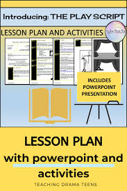 Introducing The Play Script Lesson Plan And Powerpoint Teaching Drama Drama Education Teacher Presentations