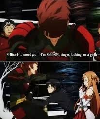 Find sword art online wallpapers hd for desktop computer. Klein Mate Step Up Your Game Sword Art Online Sword Art Online Art