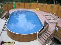 Crestwood Ultimate Above Ground Pool By Obadiah S Woodstoves Pool Deck Plans Above Ground Swimming Pools Oval Above Ground Pools