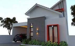 Contoh rumah minimalis pintu samping icon rumah. Desain Rumah Minimalis Tampak Depan Pintu Samping Deagam Cute766