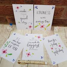 Make custom postcards online with moo and add a personal touch to everything you send. Positivity Postcards Set Floral Prints Inspirational Quotes For Self Care Motivation Kind Shop