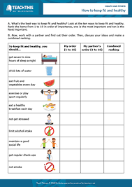 Look at the underlined words and choose the correct synonym: Health Fitness Esl Activities Worksheets Games