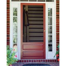 Screen Tight Hampton 32 In X 80 In Wood Wood Frame Hinged Decorative Screen Door Lowes Com Wood Screen Door Painted Front Doors Screened Porch Doors