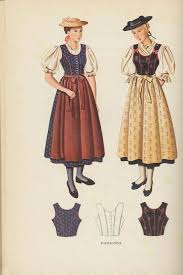 Costumes Of Tyrol German Traditional Dress Traditional Dresses European Dress