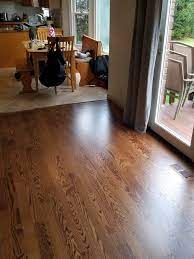 5 1/2 inch wide, with micro beveled edges creates a highly attractive plank flooring. Early American Red Oak Floor Hardwood Floor Installation Ann Arbor Refinishing Hardwood Flooring