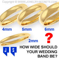 How Wide Should Your Wedding Band Be Jewelry Secrets