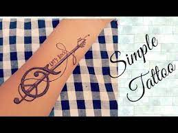 Simple Tattoo Guitar Tattoo Making By Henna Youtube Tattoos Guitar Tattoo Simple Tattoos