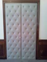 Porte Double Vantaux 2m70cm Apres Porte Capitonnee Portes Art Murale En Bois