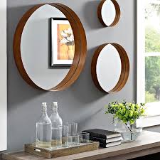 Forest Gate 3 Piece Round Banded Copper Wall Mirror Bed Bath And Beyond Canada In 2020 Wall Mirrors Set Mirror Wall Mirror Decor