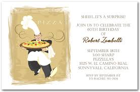 Selecting an awesome invitation for your party. Pizza Invitation Italian Restaurant Invitation