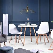 Meja makan bulat tidak jarang kita memilih interior unik untuk mengisi hunian anda. Jual Nurnberg Meja Makan Bulat Minimalis Uk 90 Cm Icreate Id